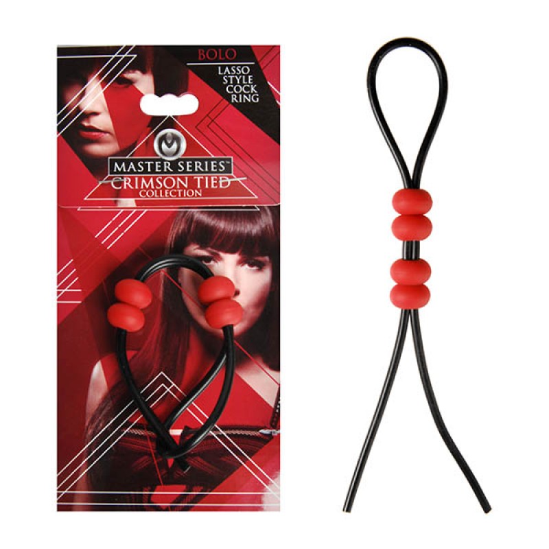 Crimson Tied Lasso Style Adjustable Cock Ring